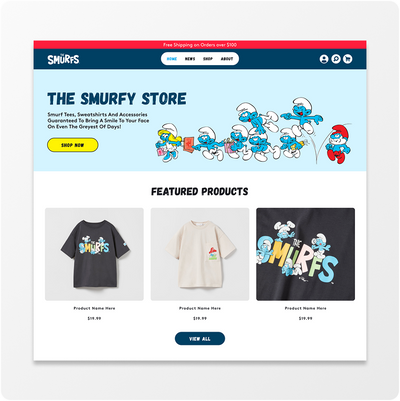 The Smurf Merchandise Store Screen Capture